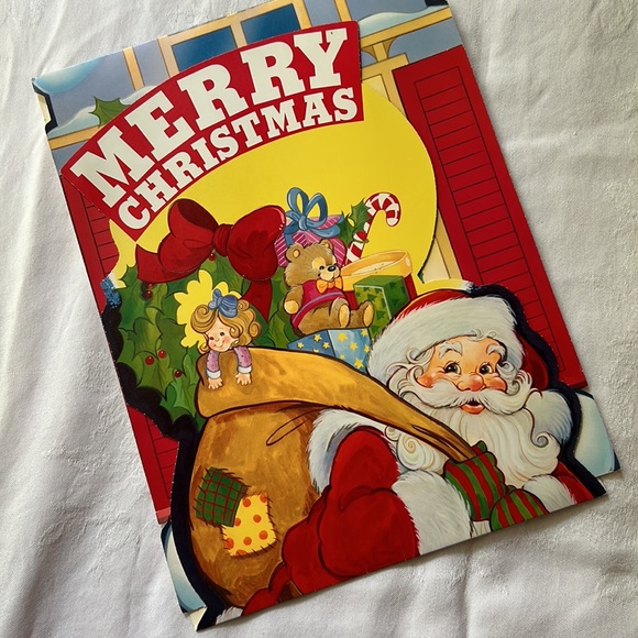COPY - Extra long Vintage Santa Claus paper Diecut Christmas Detailed illustrat… - Picture 17 of 17
